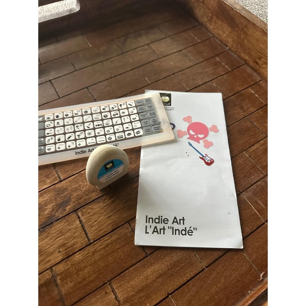 Cricut Indie Art Cartridge Set with Overlay and Handbook for Cutting Machines